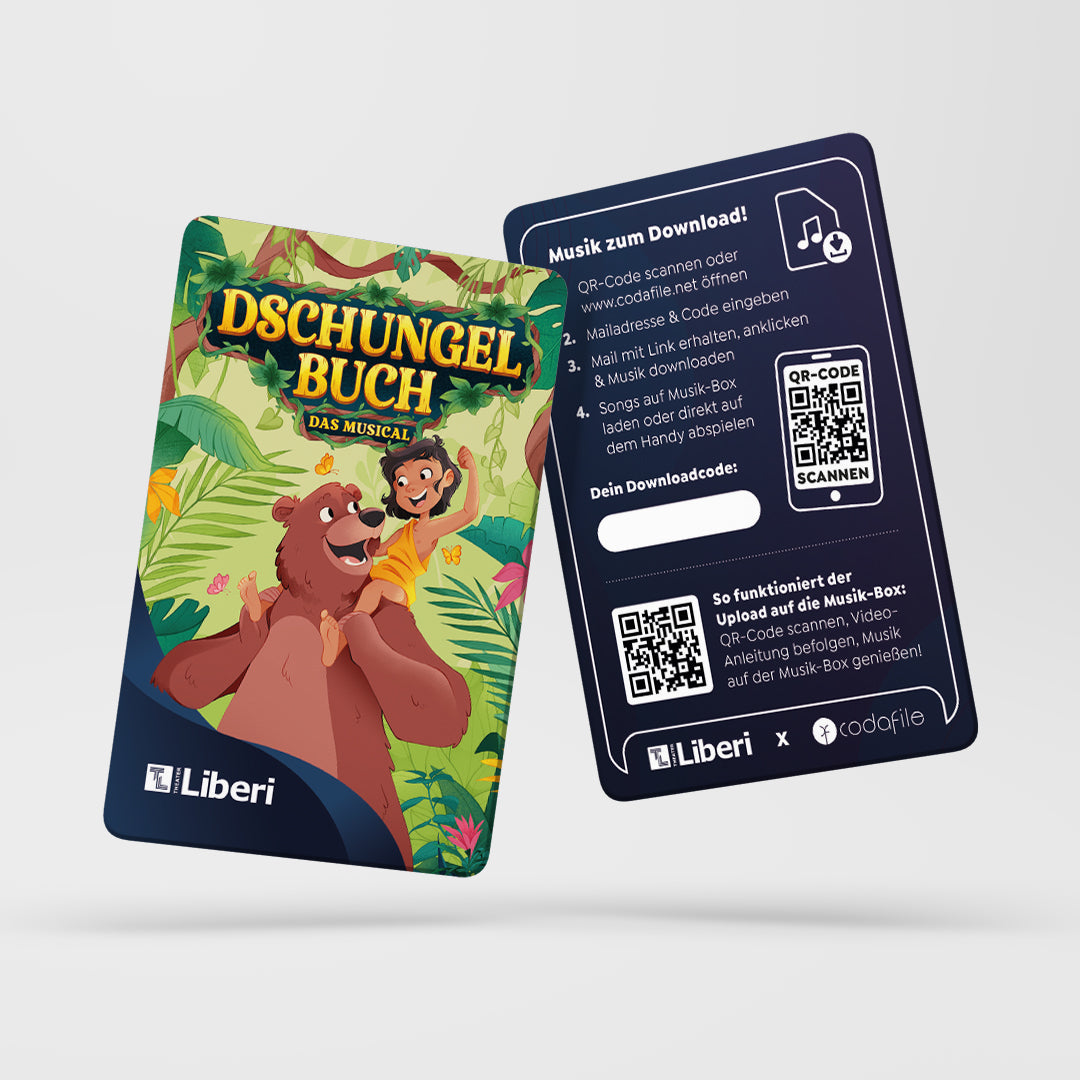 Musik-Downloadkarten „Dschungelbuch - das Musical“