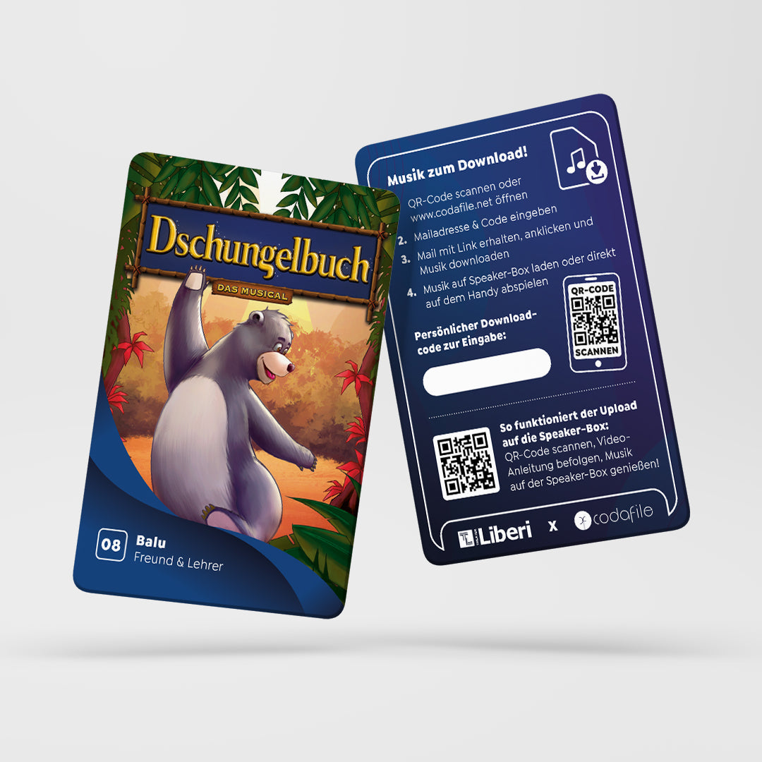 Musik-Downloadkarten „Dschungelbuch - das Musical“