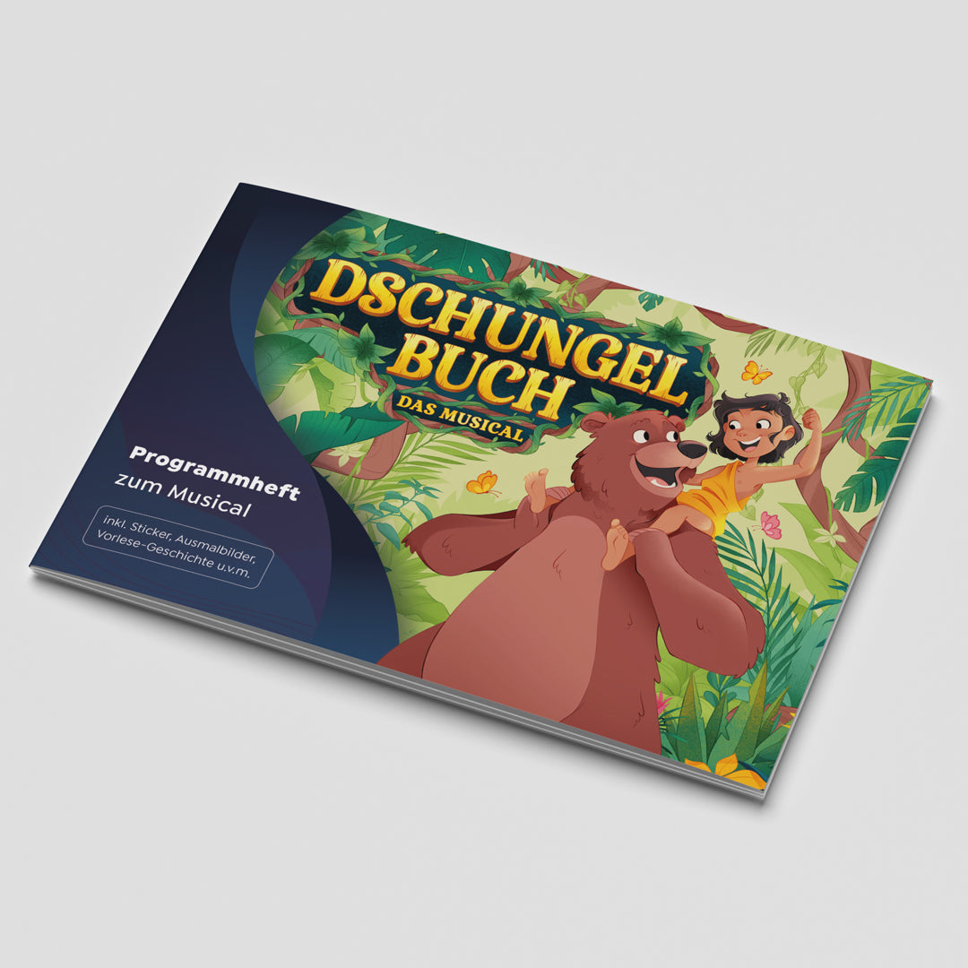 Das Programmheft zur Show „Dschungelbuch - das Musical“