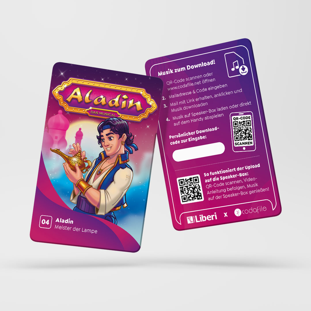 Sammelkarten „Aladin - das Musical“
